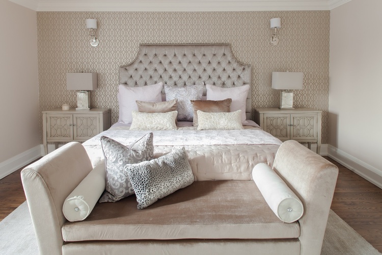Neutral earth tones with a touch of lilacs