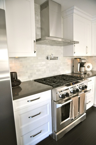 Open Concept White and Purple