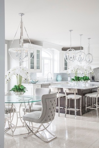 Bright White Traditional Kitchen