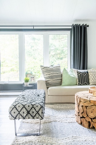 COTTAGE KITCHEN + LIVING ROOM