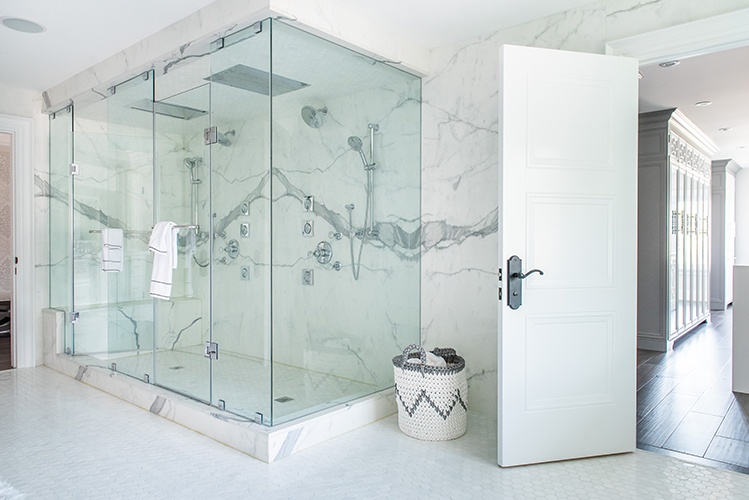 White and Bright Master Bathroom