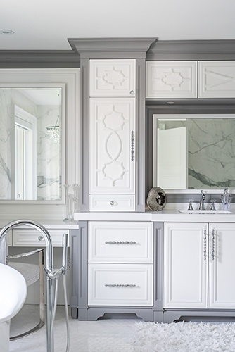 White and Bright Master Bathroom