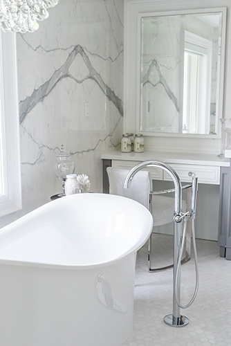 White and Bright Master Bathroom
