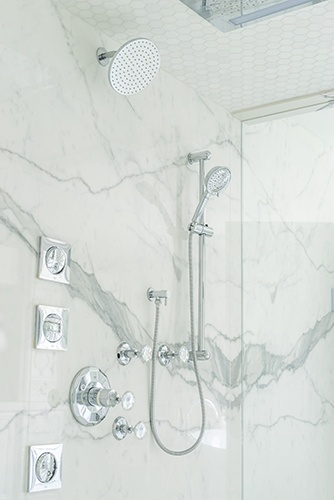 White and Bright Master Bathroom