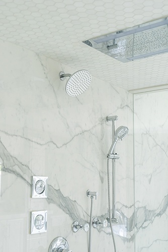 White and Bright Master Bathroom