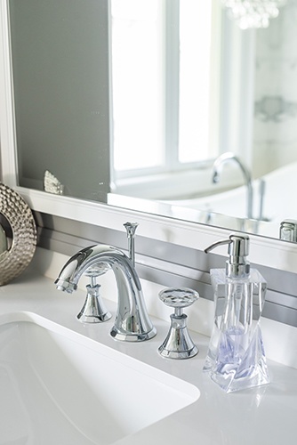 White and Bright Master Bathroom
