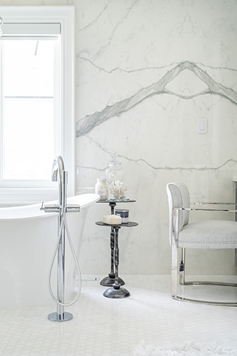 White and Bright Master Bathroom
