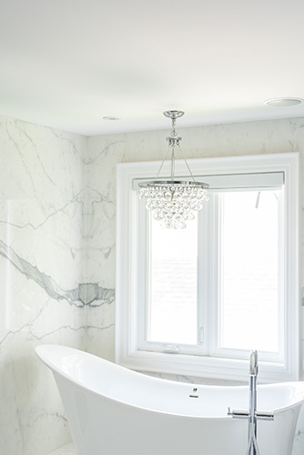 White and Bright Master Bathroom
