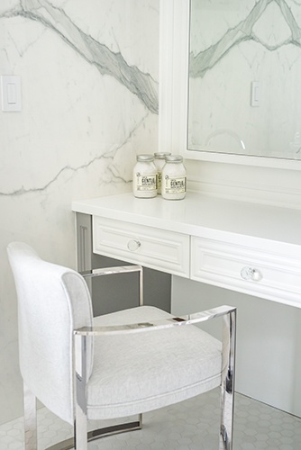 White and Bright Master Bathroom