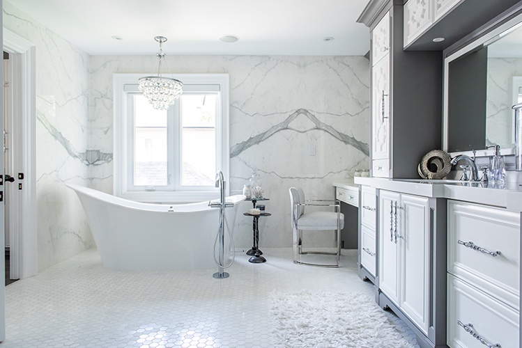 White and Bright Master Bathroom