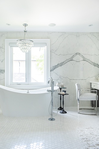 White and Bright Master Bathroom