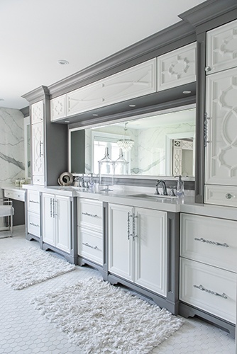 White and Bright Master Bathroom