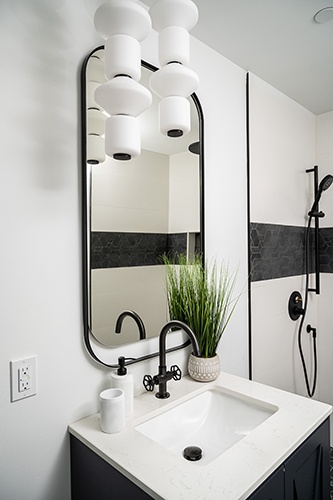 Black and White Bathroom