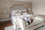Neutral earth tones with a touch of lilacs
