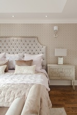 Neutral earth tones with a touch of lilacs