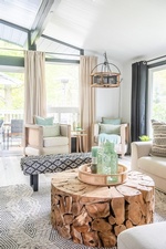 COTTAGE KITCHEN + LIVING ROOM
