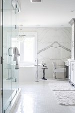 White and Bright Master Bathroom