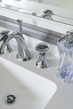 White and Bright Master Bathroom