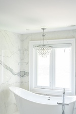 White and Bright Master Bathroom