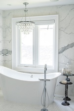 White and Bright Master Bathroom