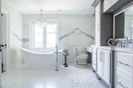White and Bright Master Bathroom