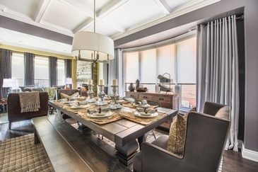 Rustic Dining Room Renovations Richmond Hill ON by Royal Interior Design Ltd.