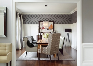 Luxury Dining Room Renovations Whitby by Royal Interior Design Ltd.