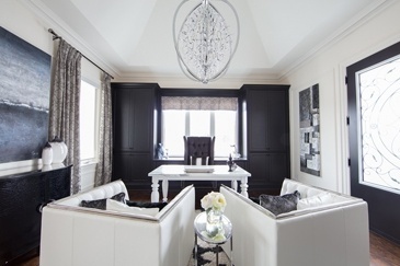 Monochromatic Office Renovations GTA by Royal Interior Design Ltd.
