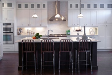 Neutral White Kitchen Renovation Stouffville ON by Royal Interior Design Ltd.