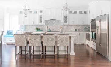 Glam Transitional Kitchen Renovations Aurora by Royal Interior Design Ltd.