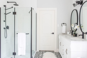 Farmhouse master bathroom