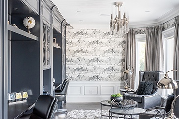 Grey and White - Office Decorating Services Newmarket ON by Royal Interior Design Ltd.
