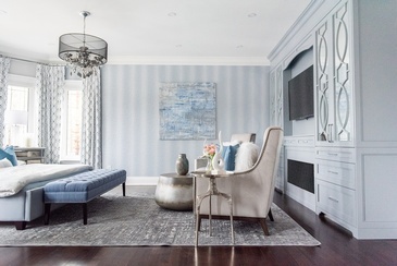 Peaceful Bedroom - Bedroom Decorating Services Vaughan by Royal Interior Design Ltd.