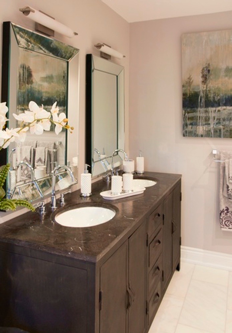 Double Sink Bathroom Vanity Cabinet - Bathroom Renovations Whitby by Royal Interior Design Ltd