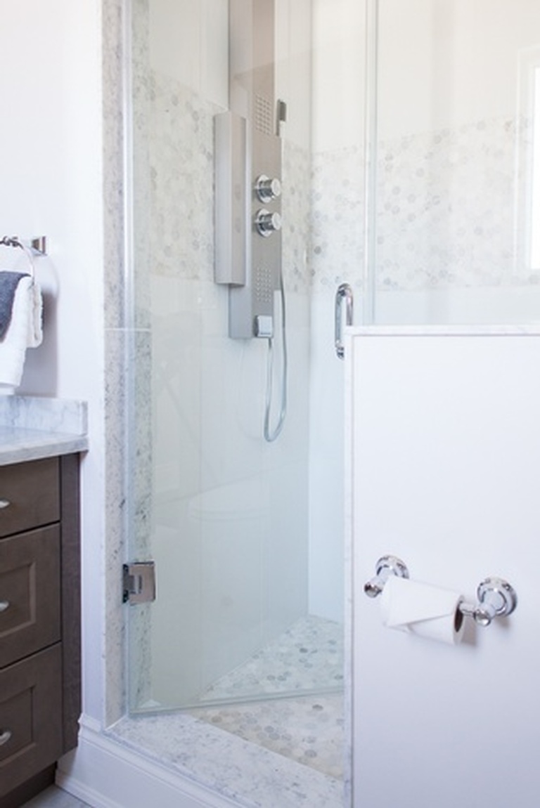 Shower Room with Glass Door - Bathroom Renovations in GTA by Royal Interior Design Ltd