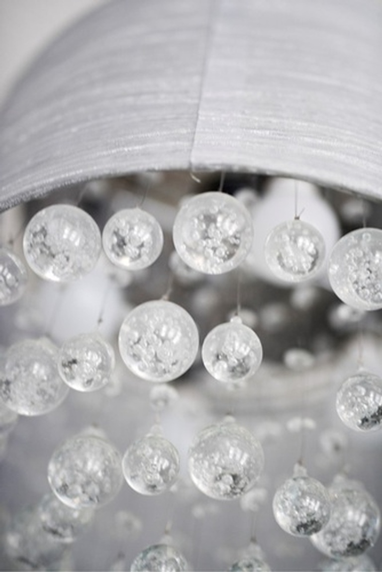 Crystal Balls Chandelier - Bedroom Decorating Services Vaughan by Royal Interior Design Ltd