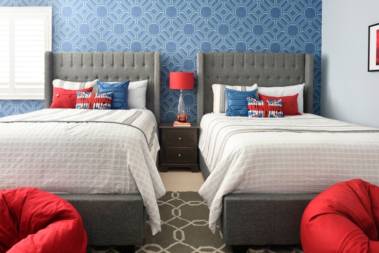 Boys Room with 2 Beds - Childrens Bedroom Renovation Services Aurora by Royal Interior Design Ltd
