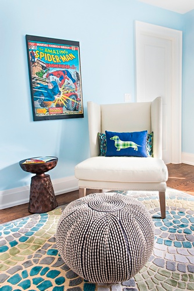 Accent Chair and Ottoman - Bedroom Decorating Services Vaughan by Royal Interior Design Ltd