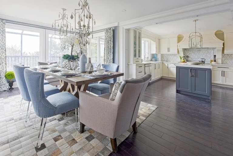 Elegant Dining Room Renovations Stouffville ON by Royal Interior Design Ltd