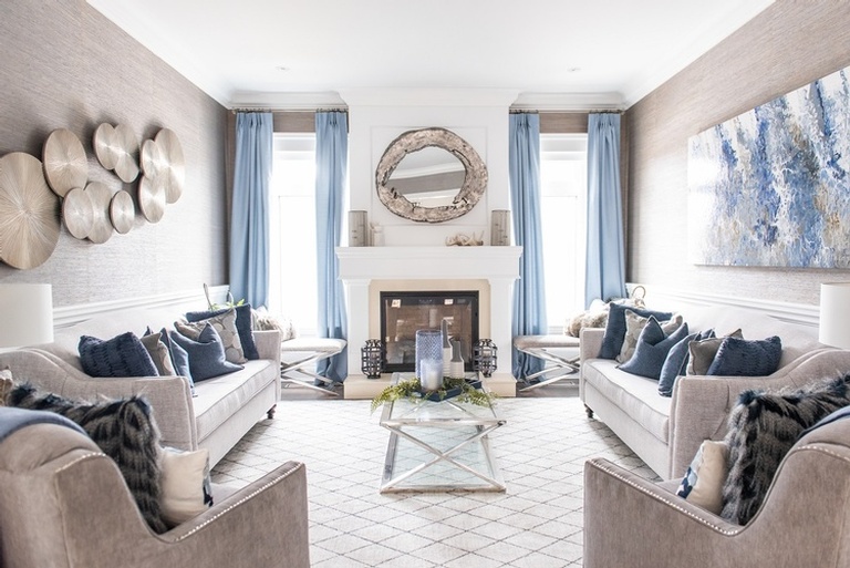 Modern Living Space Renovations GTA by Royal Interior Design Ltd