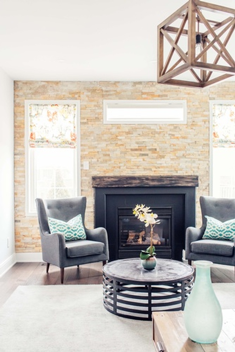 Accent Chairs near Hearth - Living Space Decorating Services Vaughan by Royal Interior Design Ltd