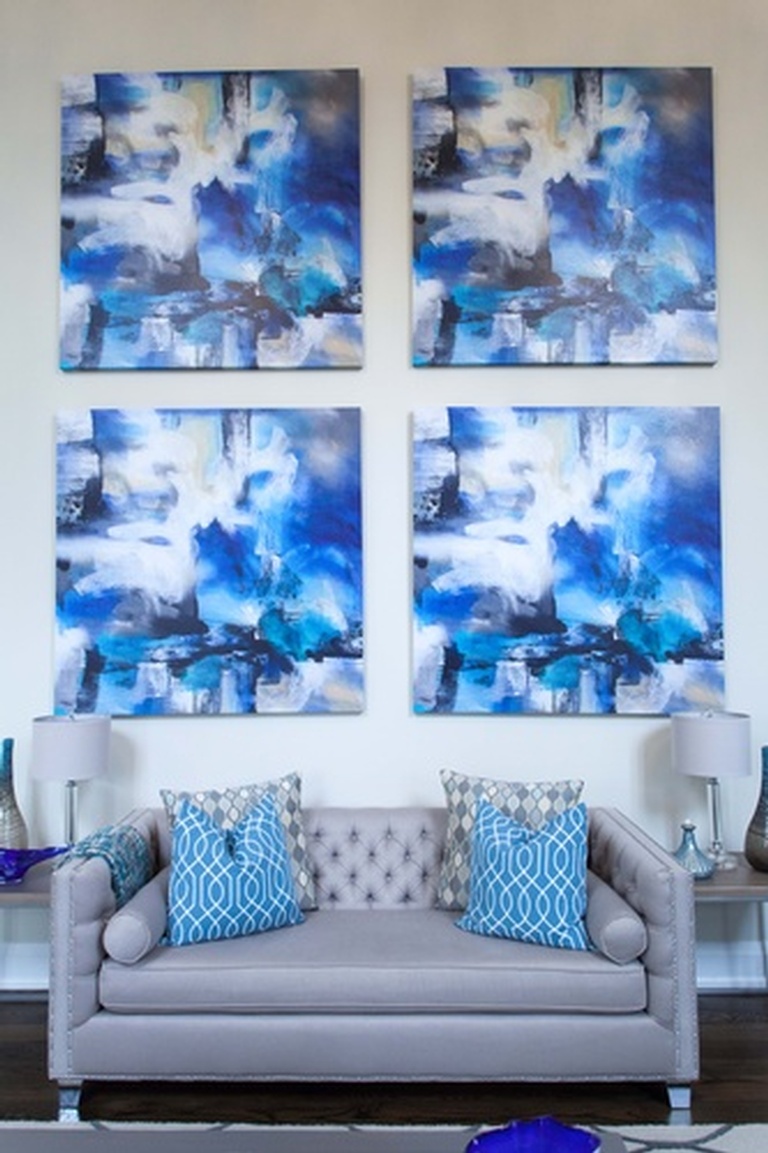Abstract Wall Painting - Living Space Decorating Services Vaughan by Royal Interior Design Ltd
