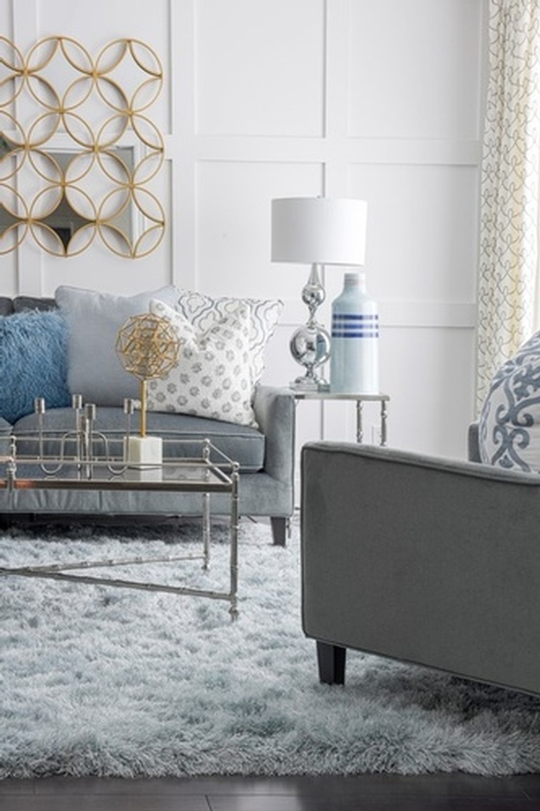 Lamp Shade on Side Table - Living Space Renovations Whitby by Royal Interior Design Ltd