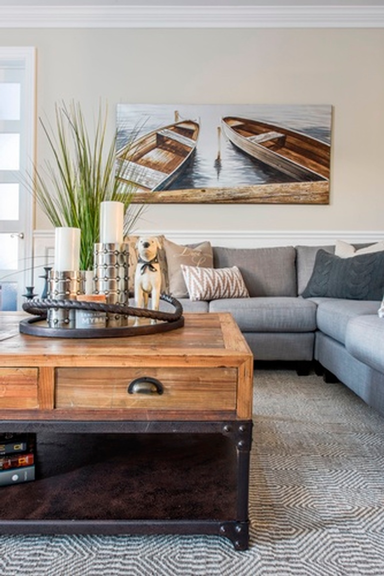 Decorative Accents on Coffee Table - Living Space Decorating Services Aurora by Royal Interior Design Ltd