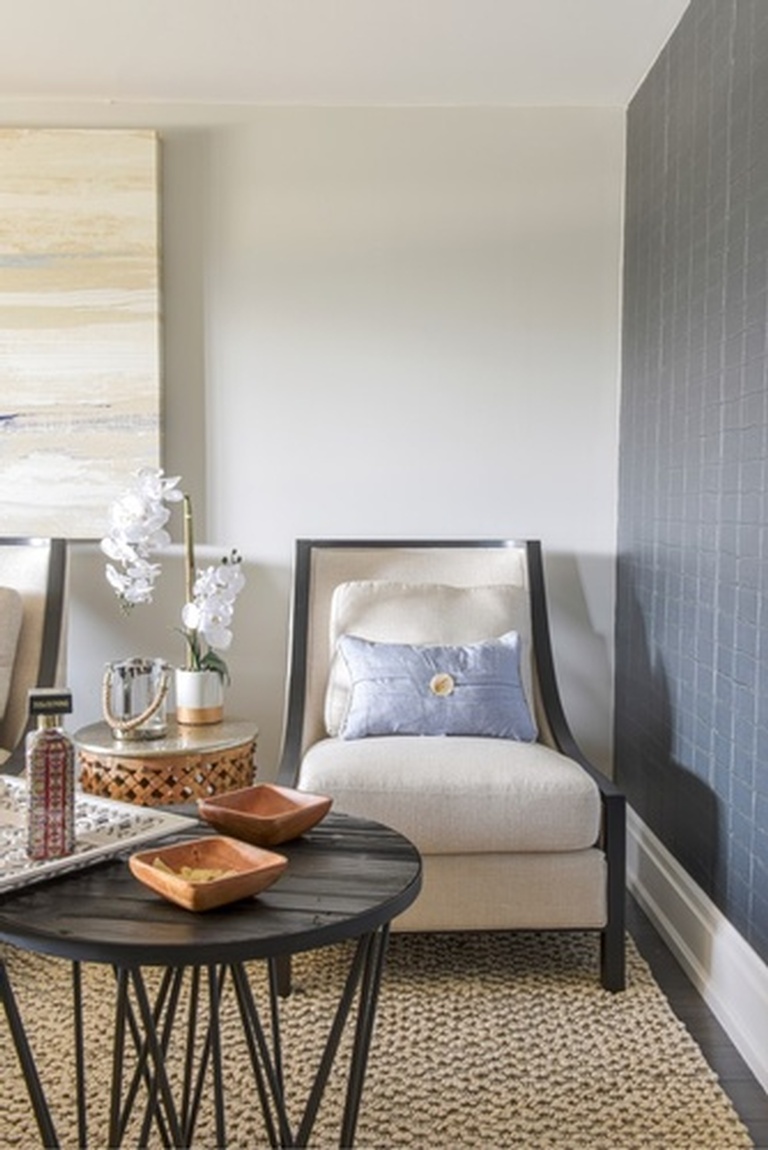 Accent Chair with Throw Pillow - Basement Renovation Markham by Royal Interior Design Ltd
