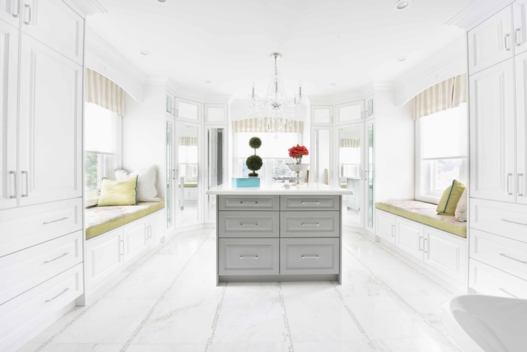 Built in Bathroom Cabinet Design - Cabinet Renovations Whitby by Royal Interior Design Ltd